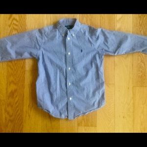 Ralph Lauren sky blue/ white button down shirt!